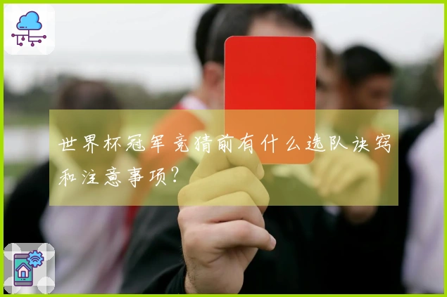世界杯冠军竞猜前有什么选队诀窍和注意事项？